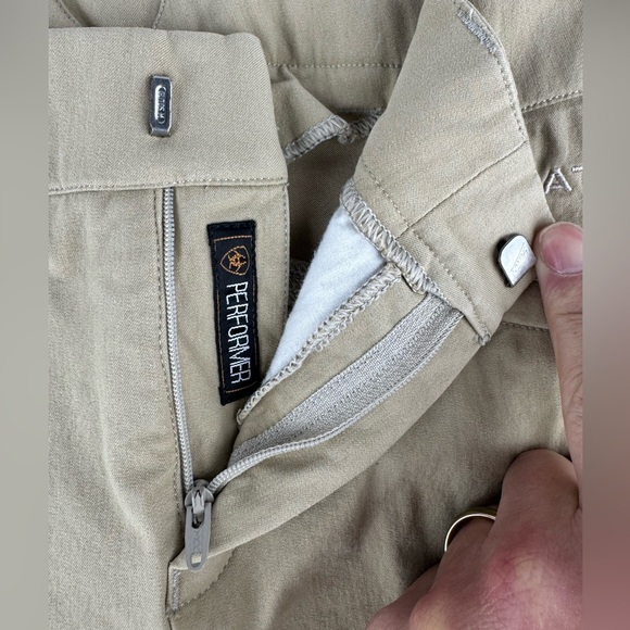 Ariat Performer Knee Patch, Front Zip Front Zip Knee Patch Breech Size 10 - Picture 5 of 9